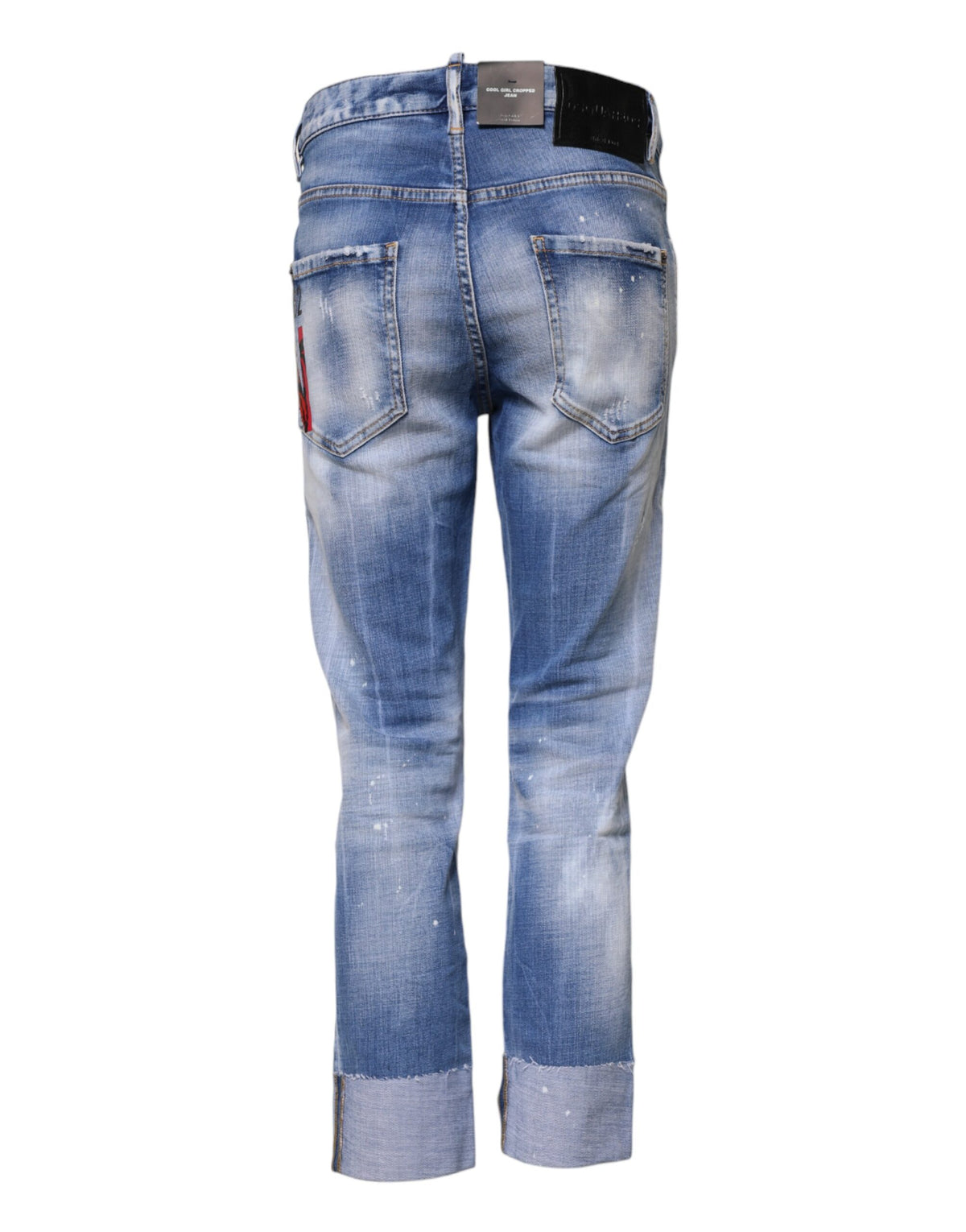 Dsquared² 9 To 5 Women's Skinny Mid Rise Stretch Denim Cotton Jeans - Blue