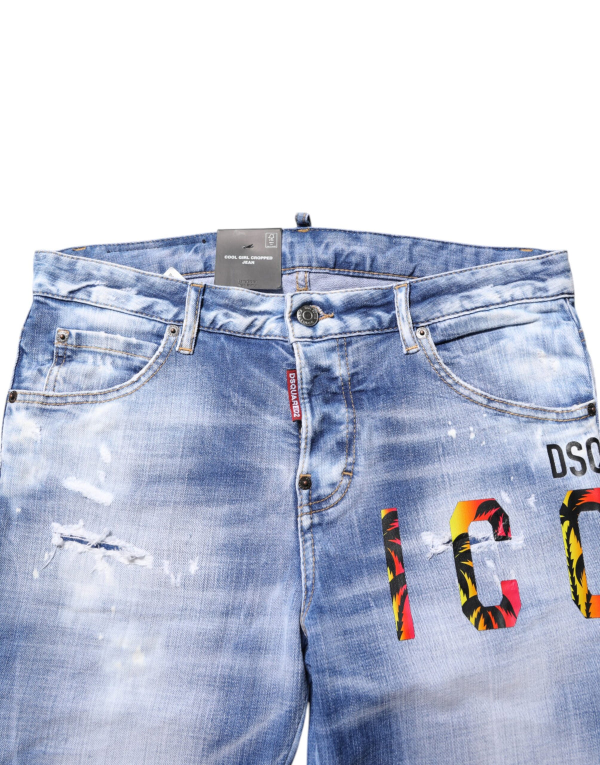 Dsquared² 9 To 5 Women's Skinny Mid Rise Stretch Denim Cotton Jeans - Blue