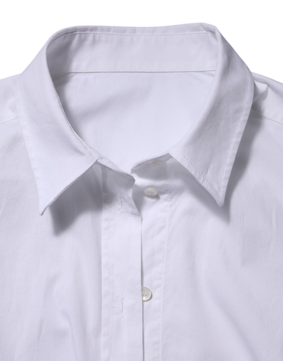 Dolce & Gabbana Women's Long-Sleeve Stretch Cotton Shirt - White