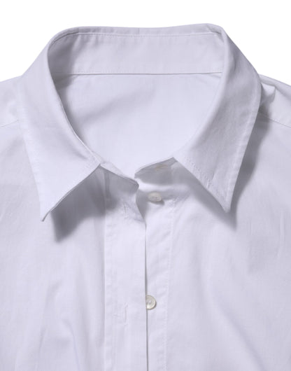 Dolce & Gabbana Women's Long-Sleeve Stretch Cotton Shirt - White