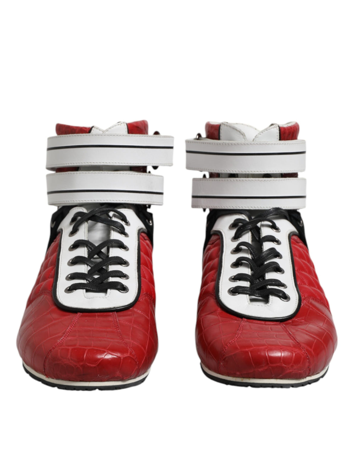 Dolce & Gabbana Men's Fashion Leather & Rubber Sneakers - Red