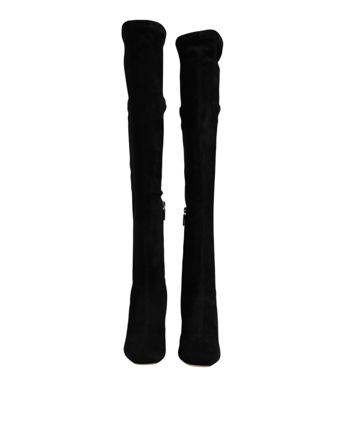 Dolce & Gabbana Women's Suede Lamb Leather High Knee-High Boots - Black