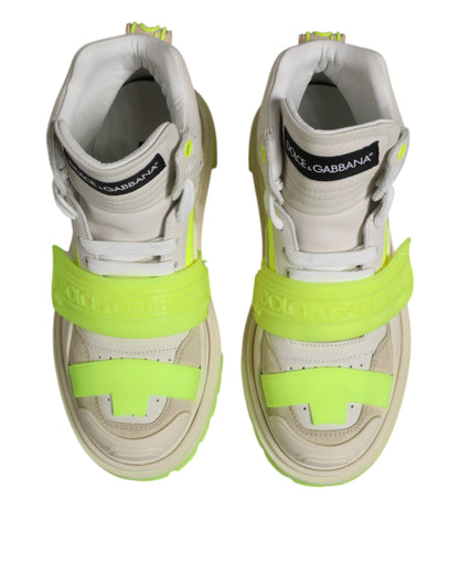 Dolce & Gabbana Women's Fashion Calf Leather Polyester & Rubber Sneakers - Multicolor