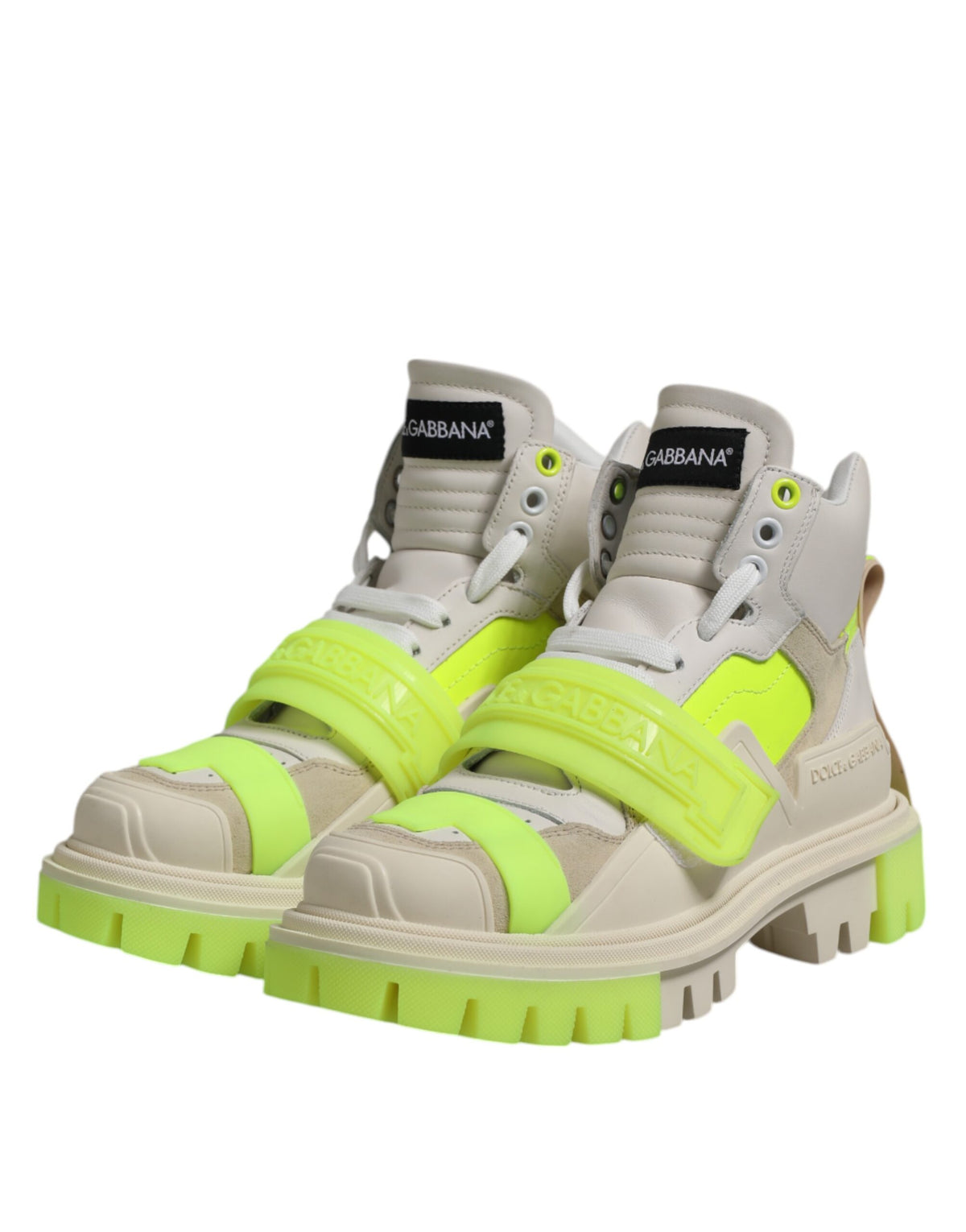 Dolce & Gabbana Women's Fashion Calf Leather Polyester & Rubber Sneakers - Multicolor