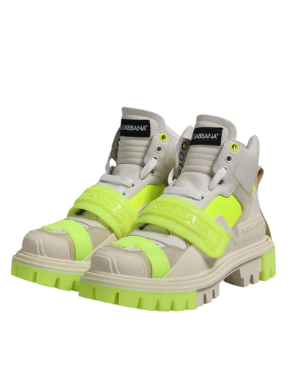 Dolce & Gabbana Women's Fashion Calf Leather Polyester & Rubber Sneakers - Multicolor