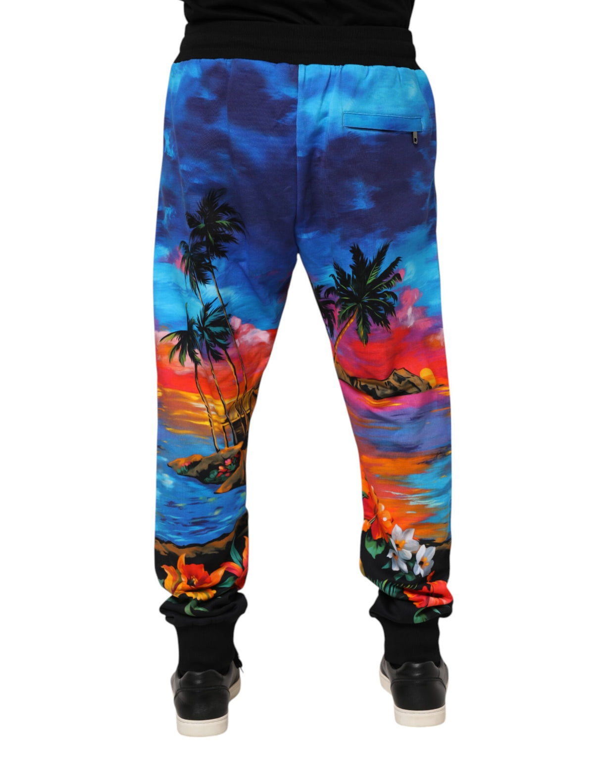 Dolce & Gabbana Men's Cotton Jogger Sweatpants - Blue Print