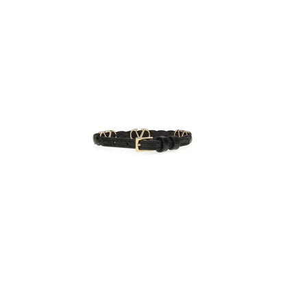 Valentino Garavani Leather VLogo Bracelet