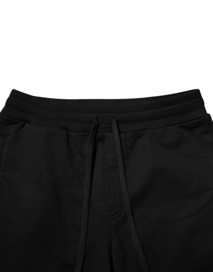Dolce & Gabbana Men's Cotton Joggers - Black Print