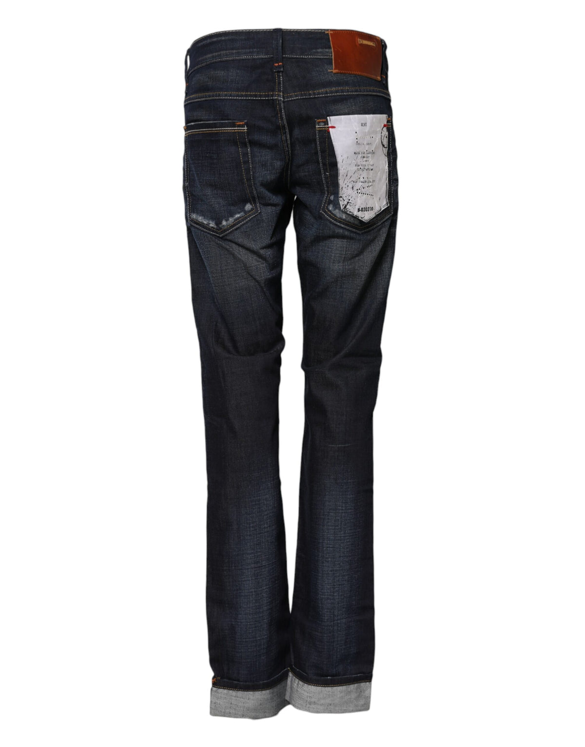 Acht Women's Flared Mid Rise Denim Cotton Jeans - Blue