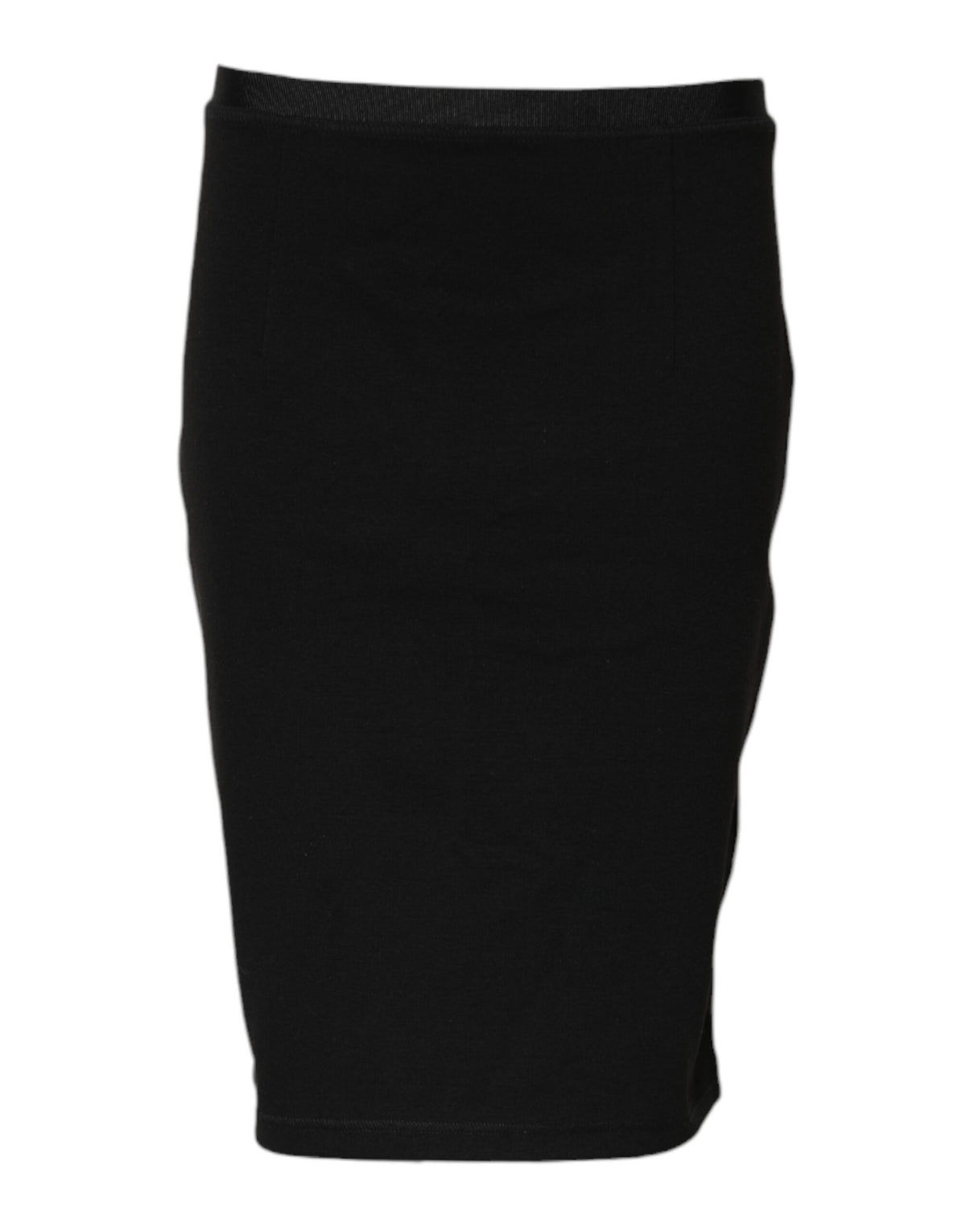 GF Ferre Women's Pencil Stretch Viscose Polyester Knee Skirt - Black