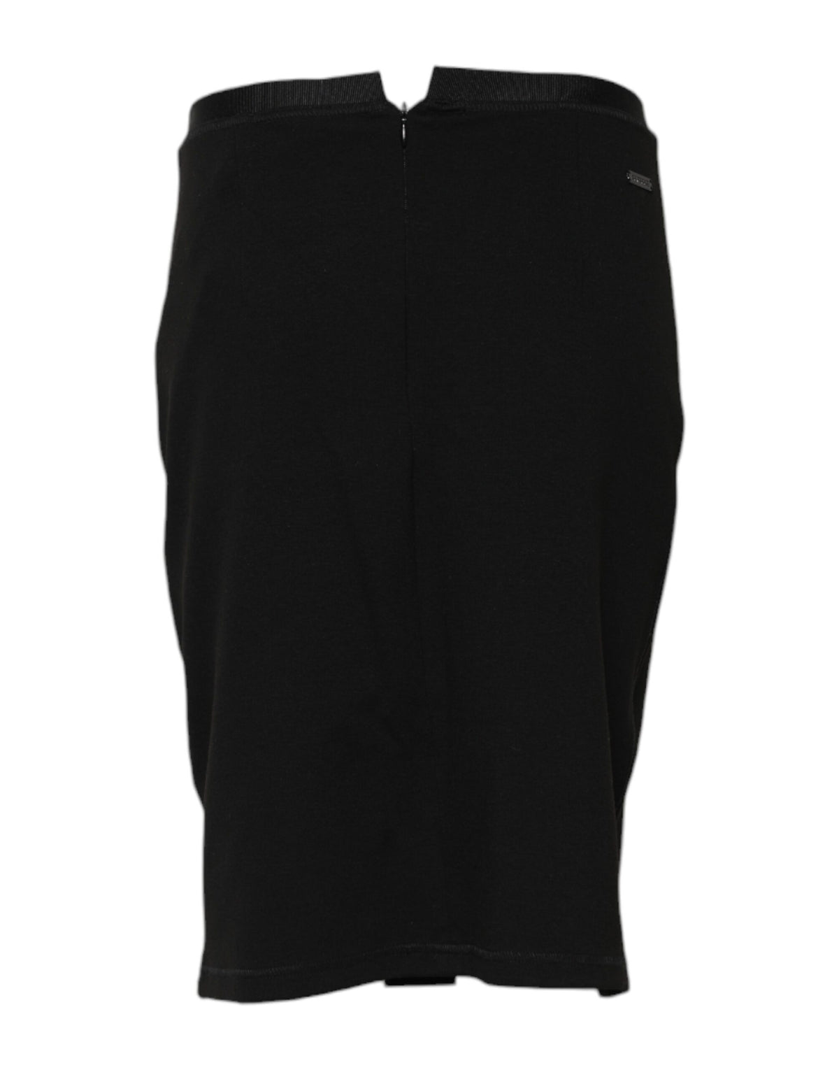 GF Ferre Women's Pencil Stretch Viscose Polyester Knee Skirt - Black