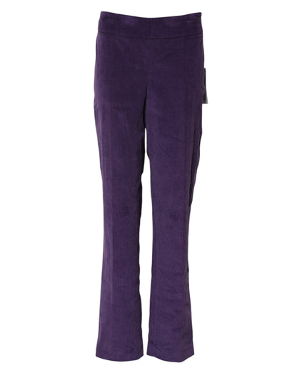 BENCIVENGA Women's Flared High Rise Viscose & Virgin Wool Jeans - Purple