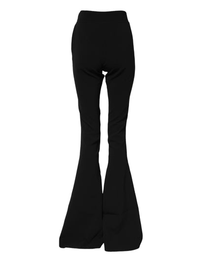 Dsquared² Women's Flared High Rise Polyester Jeans - Black