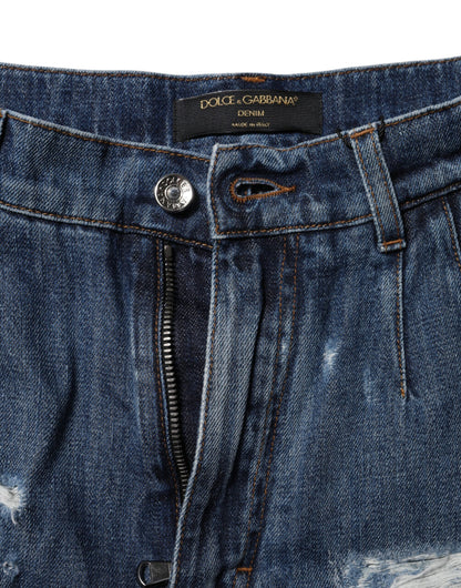 Dolce & Gabbana Women's Denim Cotton Shorts - Blue