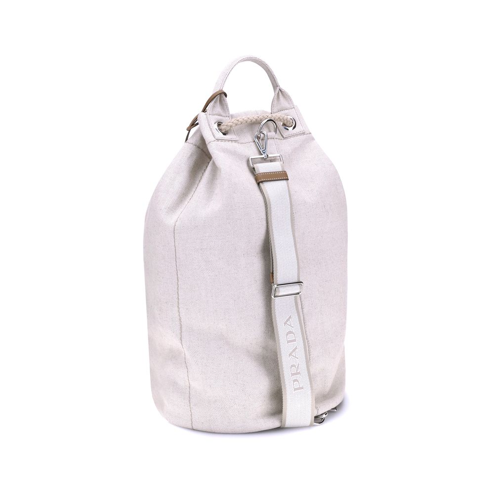 Prada Linen Bucket Bag