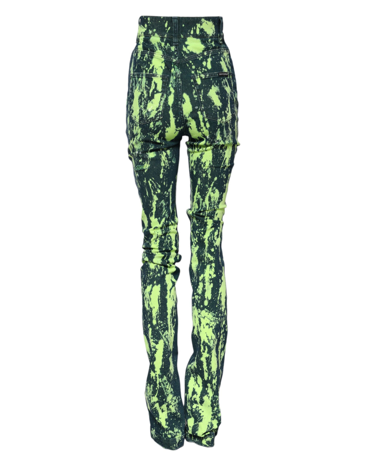 Dolce & Gabbana Women's Skinny High Rise Denim Cotton Jeans - Green