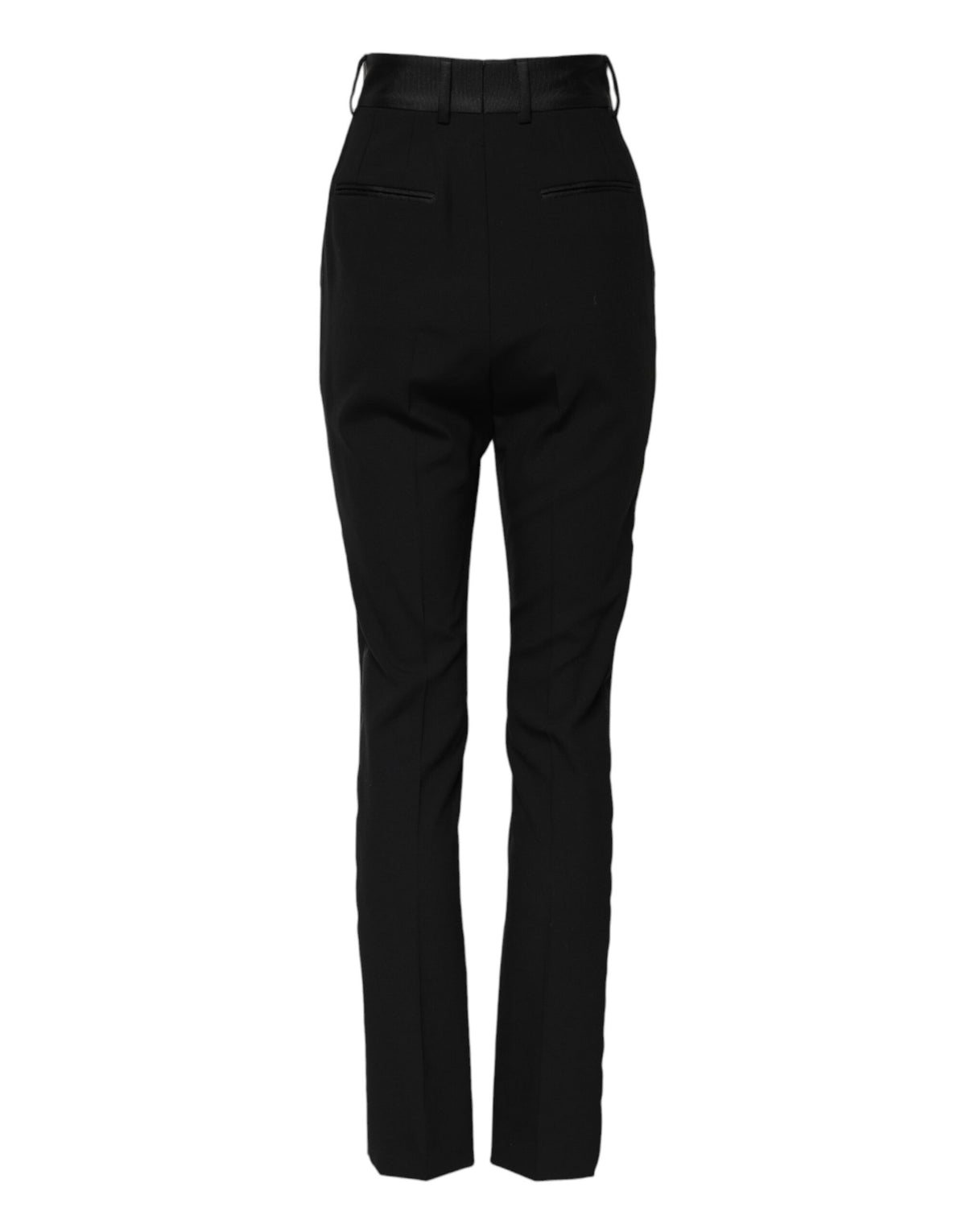 Dolce & Gabbana Women's Skinny High Rise Polyester Silk & Virgin Wool Jeans - Black