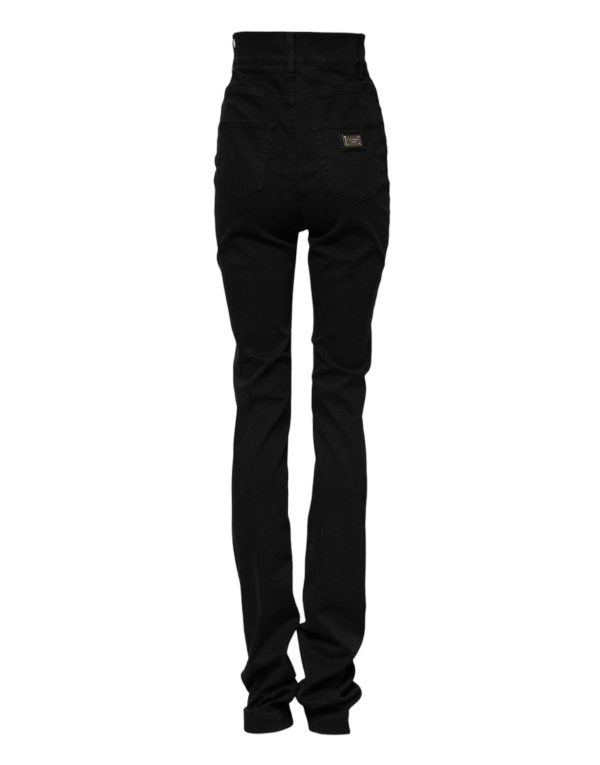 Dolce & Gabbana Women's Skinny High Rise Stretch Denim Cotton Viscose Jeans - Black