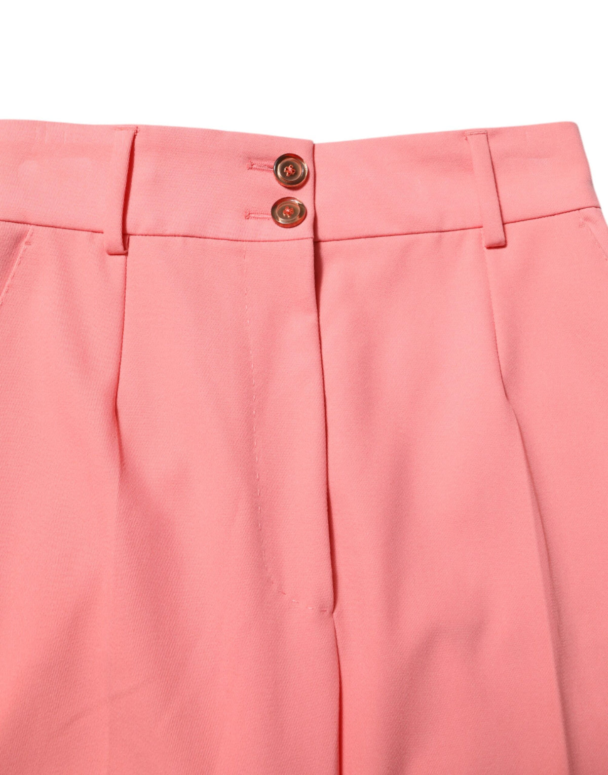 Dolce & Gabbana Women's Tapered Leg High Rise Stretch Viscose Polyester Jeans - Pink