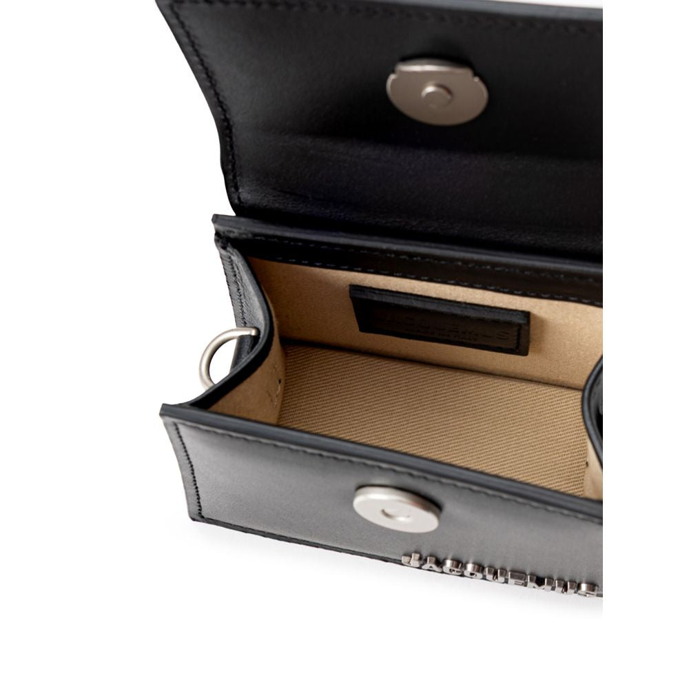 Jacquemus Black Leather Sweatshirt