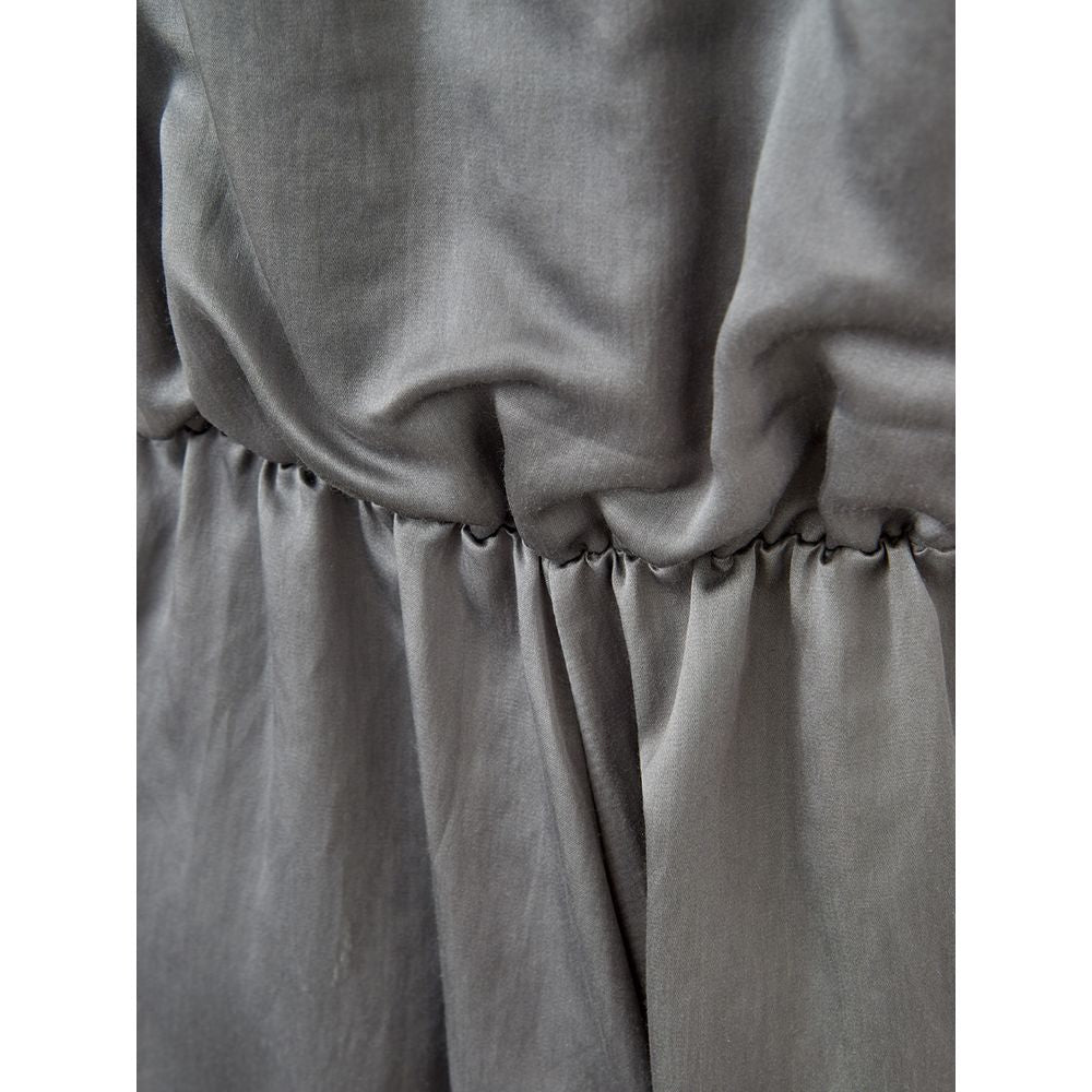 Lardini Gray Silk Long