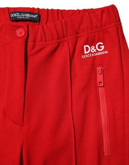 Dolce & Gabbana Women's Slim Mid Rise Stretch Viscose & Nylon Jeans - Red Print