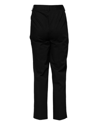 Dolce & Gabbana Women's High Rise Nylon Cotton Polyester Jeans - Black