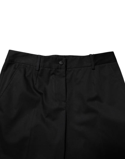 Dolce & Gabbana Women's High Rise Nylon Cotton Polyester Jeans - Black