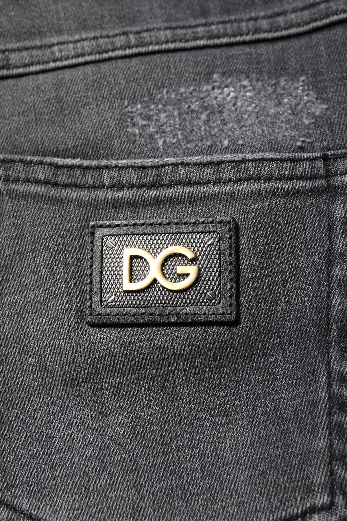 Dolce & Gabbana Audrey Women's Skinny High Rise Stretch Denim Cotton Jeans - Dark Gray Gray