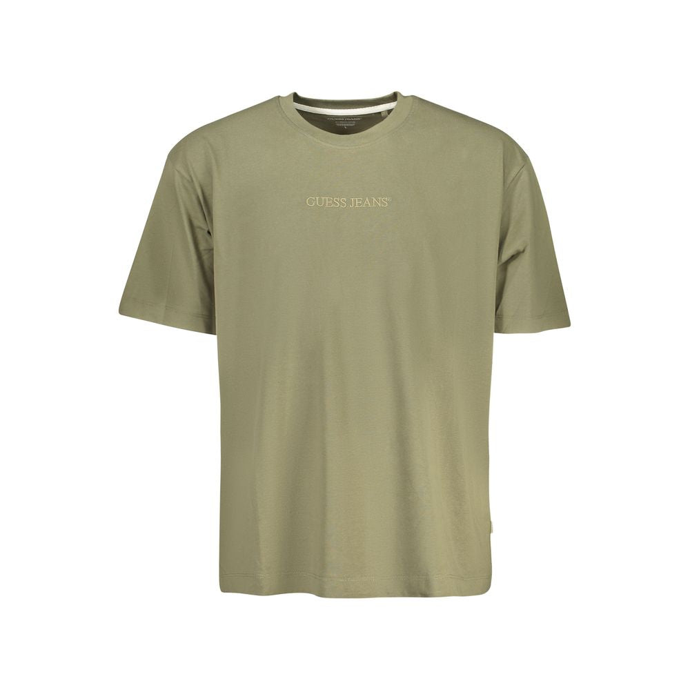 Guess Jeans Men's Oversized Short-Sleeve Crew Neck Organic Cotton T-Shirt - Green