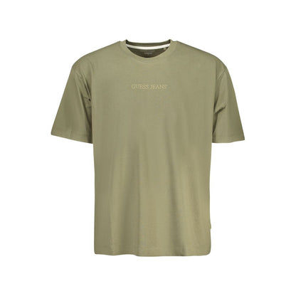 Guess Jeans Men's Oversized Short-Sleeve Crew Neck Organic Cotton T-Shirt - Green