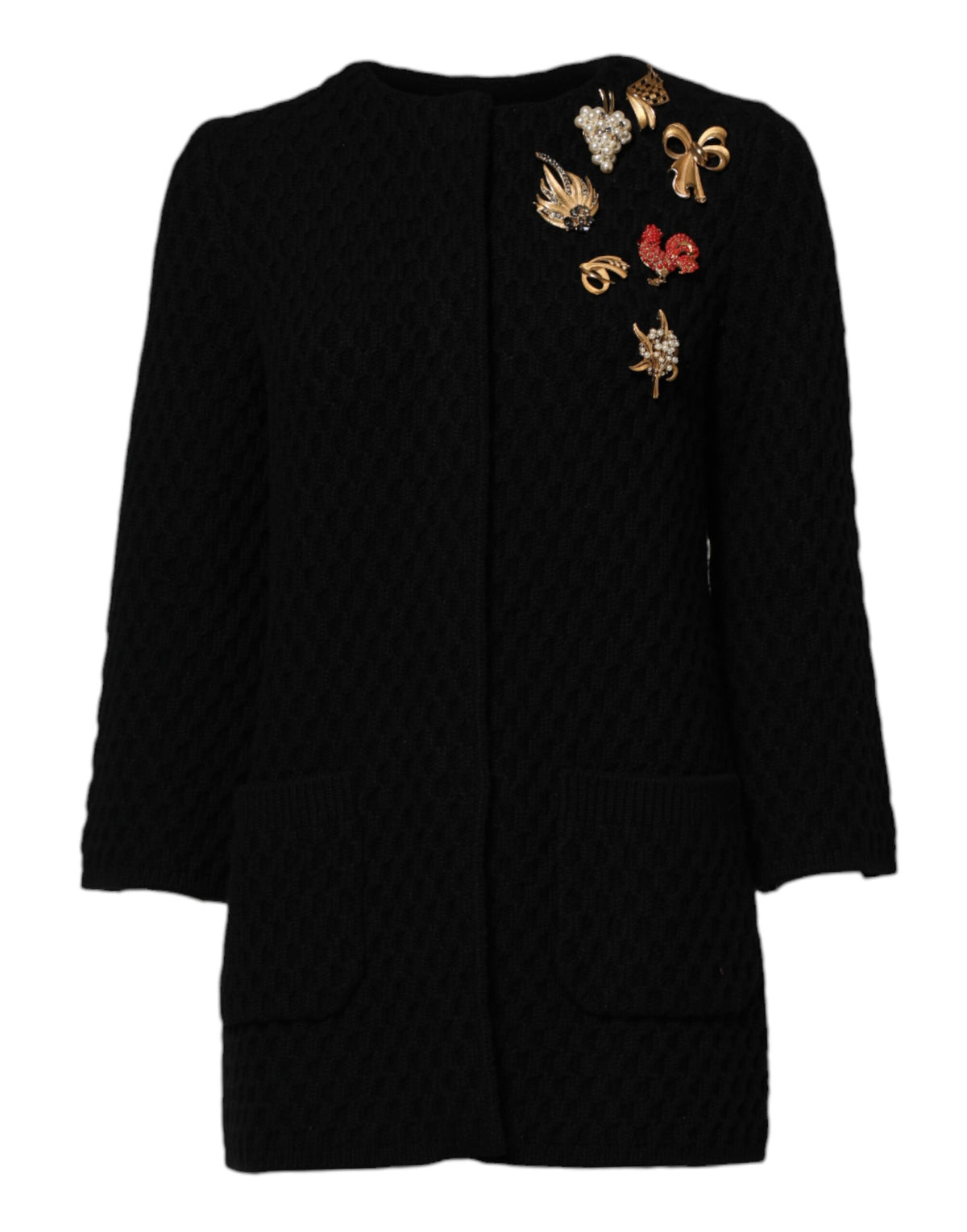 Dolce & Gabbana Women's Quilted Cashmere Jacket - Black