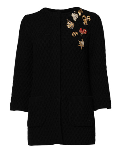 Dolce & Gabbana Women's Quilted Cashmere Jacket - Black