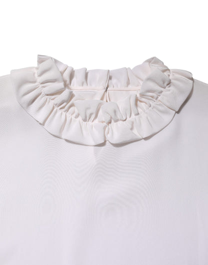 Dolce & Gabbana Women's Long-Sleeve Silk Blouse - White