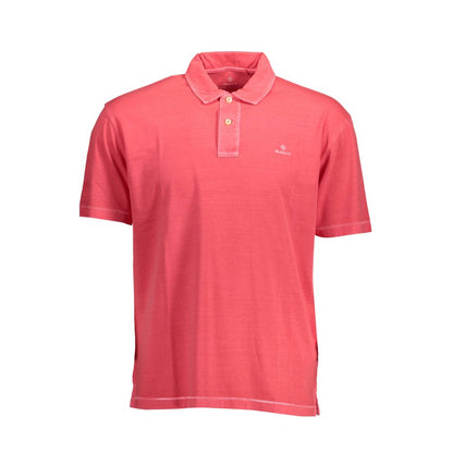 Polo Shirt by Gant for men in cotton pink presents a crisp silhouette, artfully detailed with a crisp and crisp .