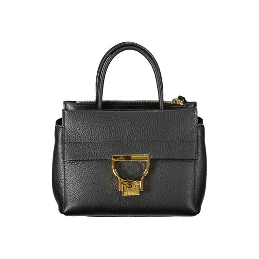 Coccinelle Black Leather Satchel Handbag