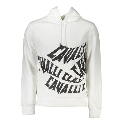 Cavalli Class White Cotton Sweater