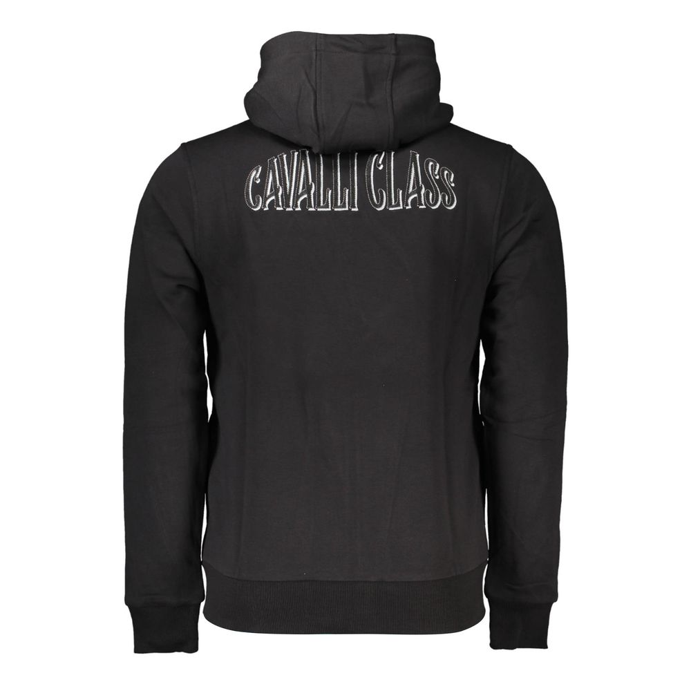 Cavalli Class Black Cotton Sweater