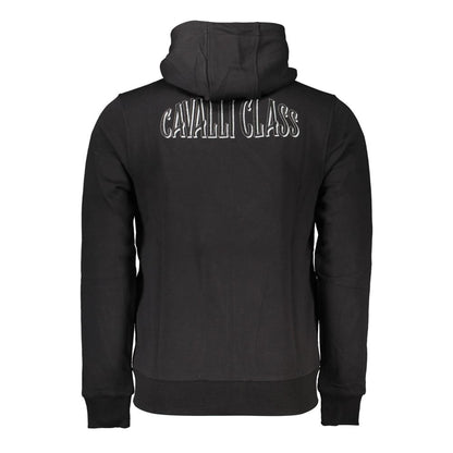 Cavalli Class Black Cotton Sweater