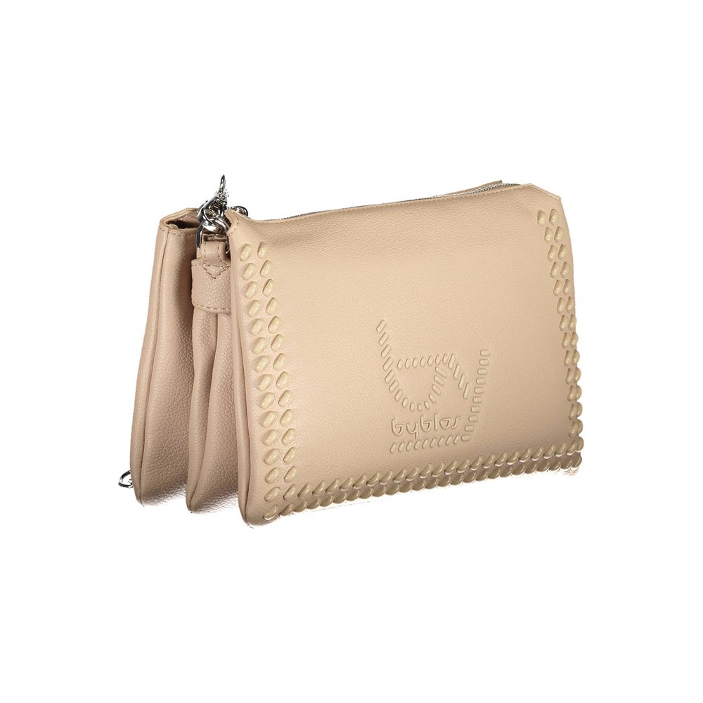 BYBLOS Beige Leather Effect Chain Crossbody Handbag