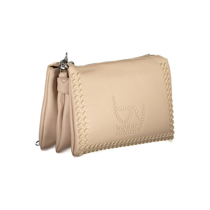 BYBLOS Beige Leather Effect Chain Crossbody Handbag