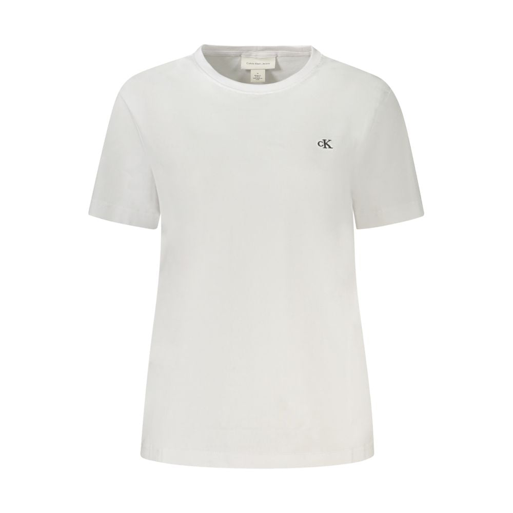 Calvin Klein White Cotton Tops & T-Shirt
