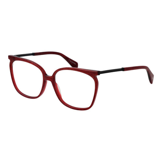 Eyeglasses Frames by Yohji Yamamoto for women in metal red features a refined silhouette, showcasing a refined red coloured frame and full-frame frame design for a sophisticated, premium look.