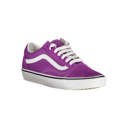 Sneakers by Vans for women in polyester purple features an sumptuous silhouette, showcasing the premium Women's Fashion Polyester Sneakers in a sumptuous fashion style that offers a sumptuous finish for refined style.
