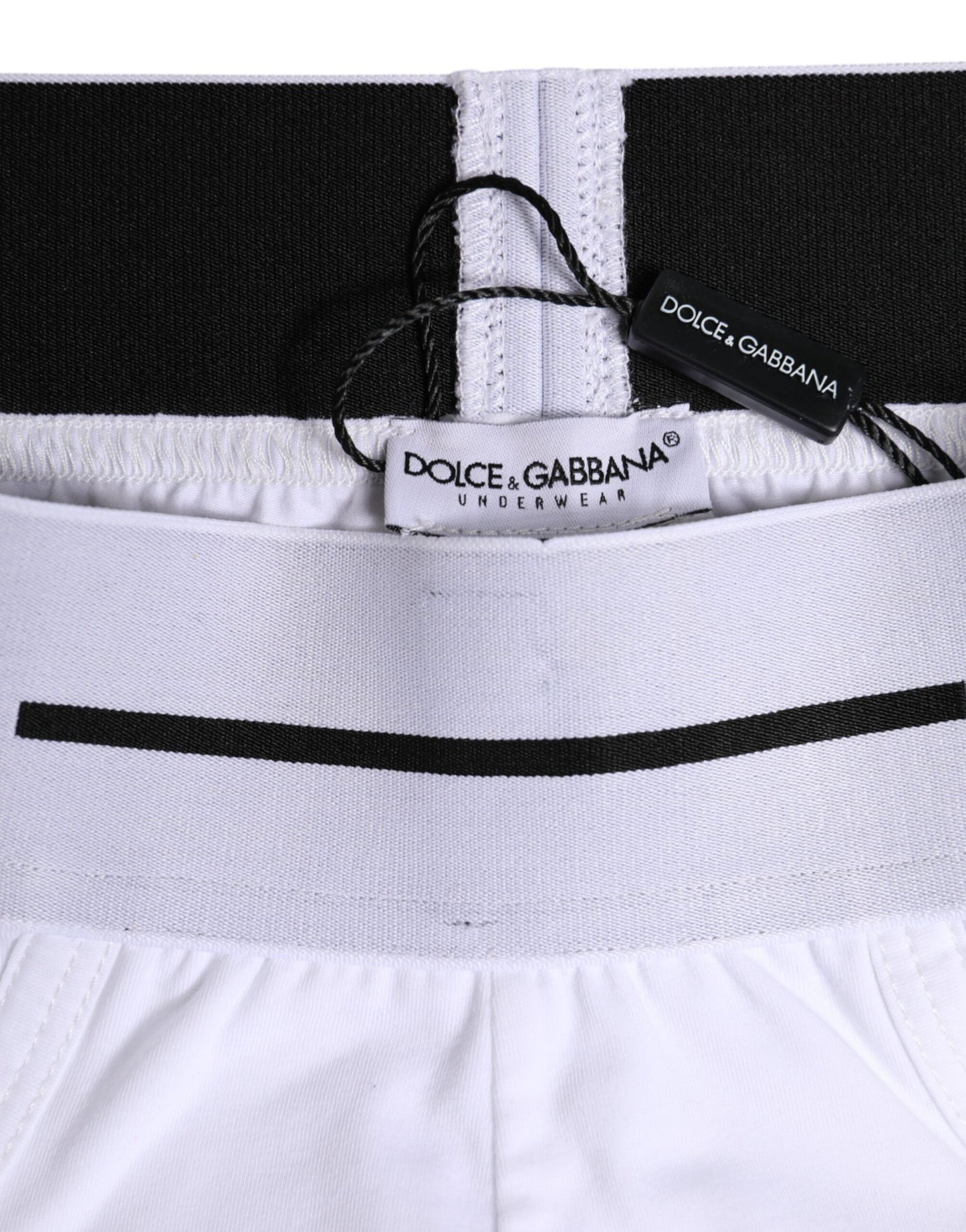 Dolce & Gabbana White Cotton Stretch Regular Brief Underwear