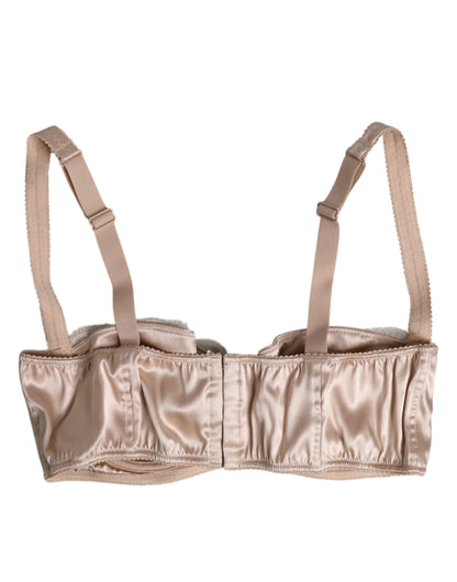 Dolce & Gabbana Women's Silk Bra - Beige