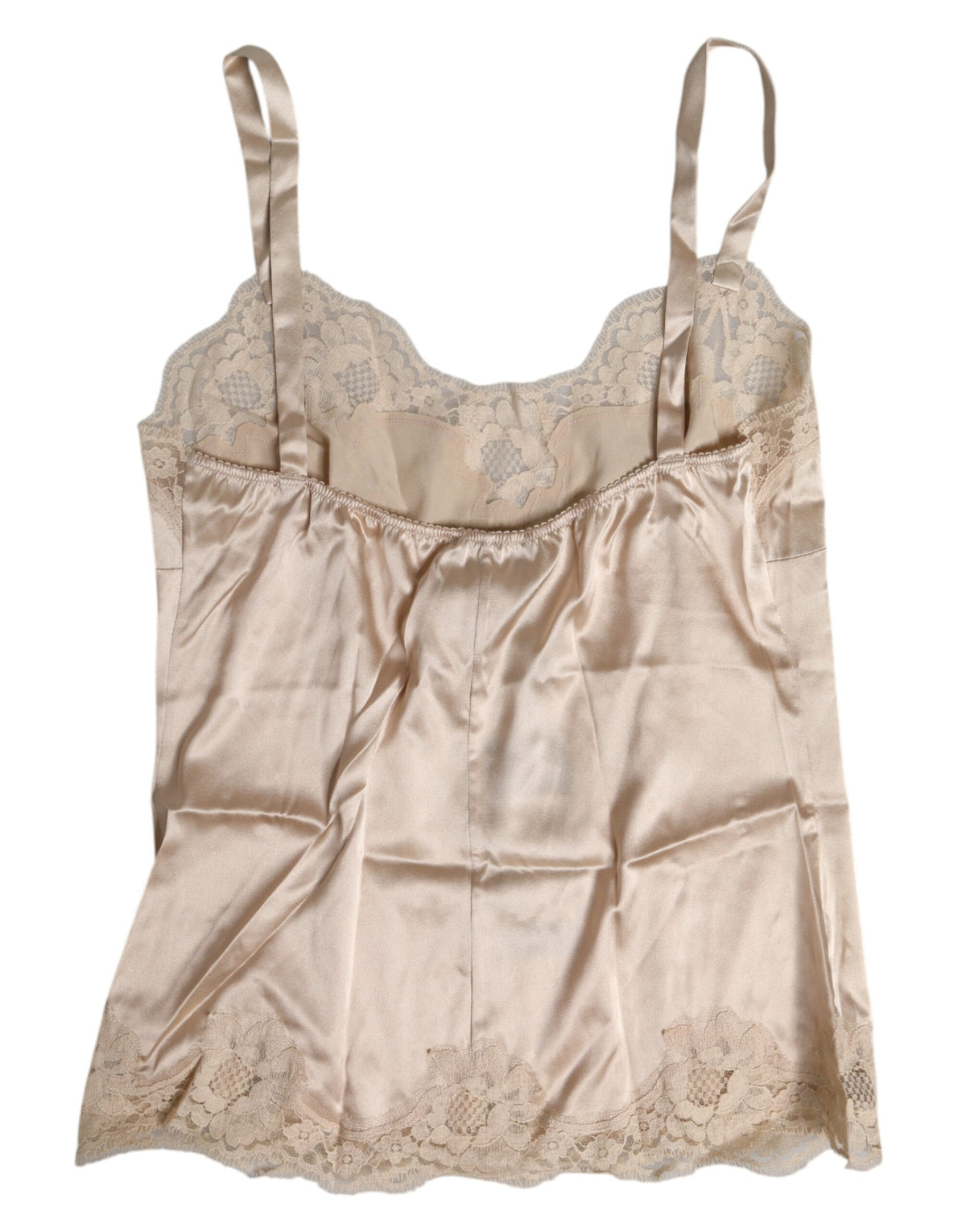 Dolce & Gabbana Women's Cotton Silk Satin & Lace Lingerie - Beige