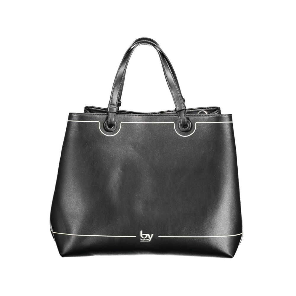 BYBLOS Black Faux Leather Shopper Handbag