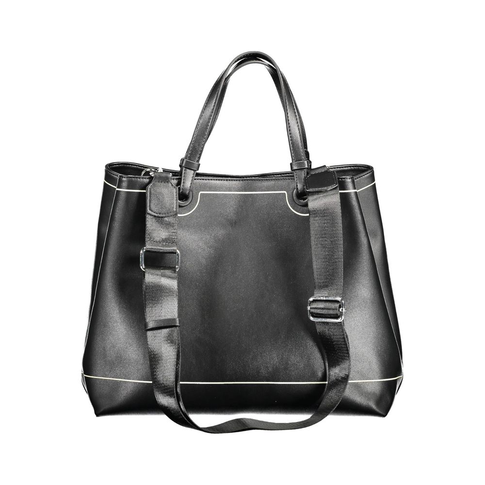 BYBLOS Black Faux Leather Shopper Handbag