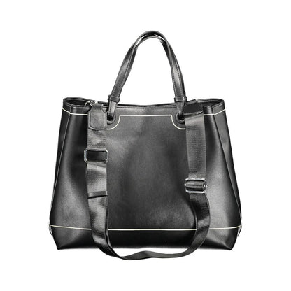 BYBLOS Black Faux Leather Shopper Handbag